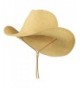 Adjustable String Straw Cowboy Hat - Natural - C211VSYG9L3