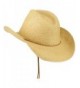 Adjustable String Straw Cowboy Hat
