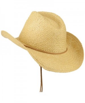 Adjustable String Straw Cowboy Hat