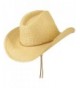 Adjustable String Straw Cowboy Hat in Men's Cowboy Hats