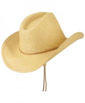 Adjustable String Straw Cowboy Hat in Men's Cowboy Hats