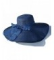 Foldable Sun Protection Summer Beach Straw Hats - Navy - CG17YTZI9Q9