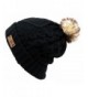 ANGELA & WILLIAM Unisex Plain Long Beanie - Many Colors - Black - CV126FW7EQL