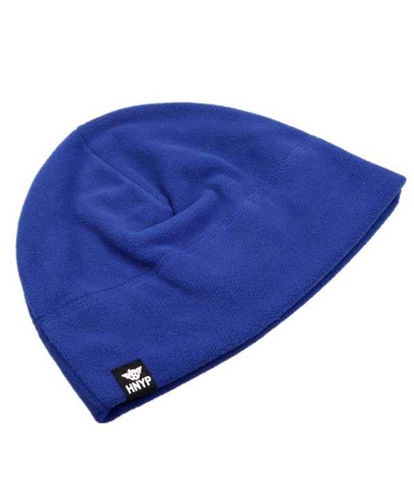 Home Prefer Mens Fleece Skull Beanies Warm Winter Hat - Blue - CG126SMLNWJ