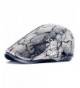 ZLSLZ Men's Women's Snakeskin Sequins Flashy Shiny Performance Newsboy Cabbie Hat Cap - Silver - CS182I9GC25