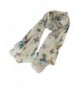 HENGSONG Women Butterfly Scarf Lady Chiffon Print Neck Shawl Scarves Wrap Stole - CF12N25ERL4