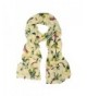 TrendsBlue Elegant Birds & Butterflies Print Fashion Scarf - Diff Colors Avail - Cream - CF11DM7JHM7