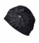 Casualbox Charm Womens Flower Hat Beanie Cute Slouchy Ladies Fashion Elegant Floral - Black - CH1256XB0BF