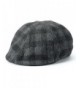 Apt 9 Men Plaid IVY newsboy Cap Black Gray Charcoal Cabbie Hat - CA12N45AVF5