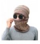 Han shan Winter Mens Knit Hat and Ladies Knit Hat + Scarf- Winter Lovers Hat - Light Brown - CI188D647L4