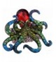 YACQ Jewelry Women's Crystal Octopus Stretch Ring Scarf Ring Buckle Clip - Green - CJ188HX0OMX