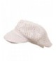 Crocheted Newsboy Hats(01)-White - CG111QRGVPV
