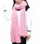 Wander Agio Womens Warm Winter Infinity Scarves Set Blanket Scarf Pure Color - Pink - C018648LGTS