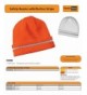 Safety Beanie Reflective Stripe Color in Men's Skullies & Beanies