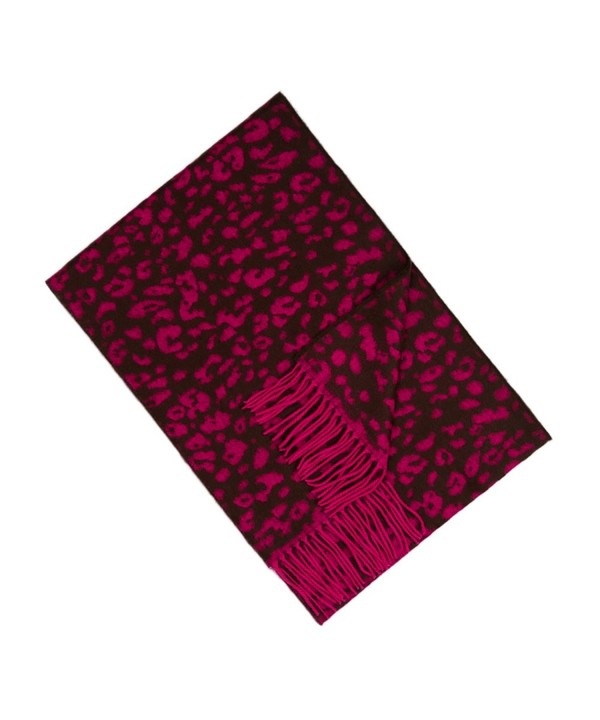 D&Y Classic Softer than Cashmere Feel Scarf Elegant Unisex Winter Scarf-20 Designs - Black and Pink Design - CT11O230DTB