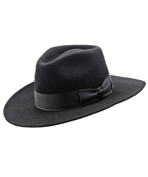 Sterkowski Sheep Wool Felt Classic Fedora Hat - CG11OJMWSPH