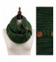 Stylesilove Wood Button Deco Two-tone Rib Knitted Cowl Scarf- 5 Colors - Green - CJ129ILB9CB