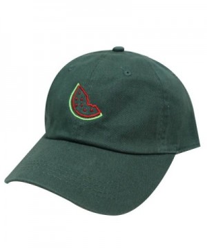 City Hunter C104 Watermelon Cotton Baseball Cap 13 Colors - Neon Sign Hunter Green - CS185KLMTMK