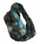 Pia Rossini - Womens Chunky Faux Fur Multi Colored Loop Circle / Infinity Scarf - Luella Aqua - CO12NEN3UB1