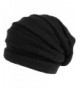 Nirvanna Designs CH609 Stripe Tube Slouch Hat with Fleece - Black - CV11H7RBX07