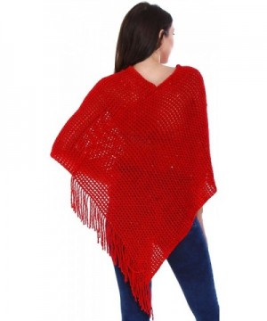 Simplicity Fashion Batwing Tassel Poncho in Fashion Scarves