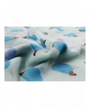 Animal Womens Hedgehogs Printed Scarves