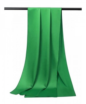 Alicepub Soft Satin Bridal Shawl Wedding Wrap Stole Scarf for Women's Evening Dress - Emerald - C9185ZADERD