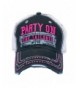 Farm Girl Party On The Tailgate Twill Cap - C411NK6SDLL