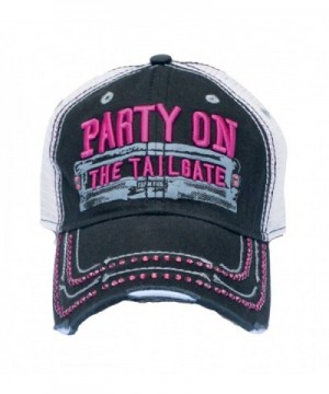 Farm Girl Party On The Tailgate Twill Cap - C411NK6SDLL