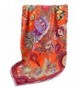 Grace Scarves 100% Silk Scarf- Large- Twill - Fairy Land- Orange - CF12NSJTSLT