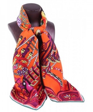 Grace Scarves Scarf Rolled Orange