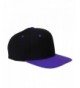 Yupoong Wool Blend Snapback Two-Tone Snap Back Hat Baseball Cap 6098MT Black / Purple - CO118BLNL6R
