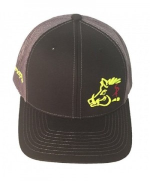 Sniper Pig Black and Yellow Snapback Hat - CI12IJPCGXN