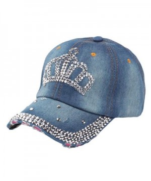OutTop Unisex Baseball Cap Snapback Caps Hip Hop Hats Diamond Denim - B - CK12O7OQAKM