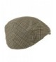 Mega Cap Khaki Plaid newsboy