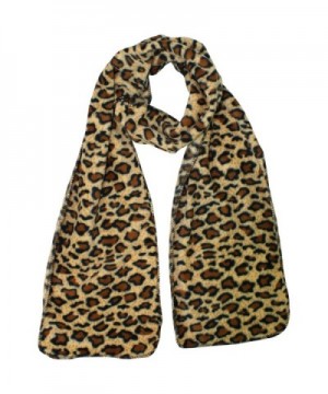 Leopard Fleece 3 Piece Gloves Matching in Fashion Scarves