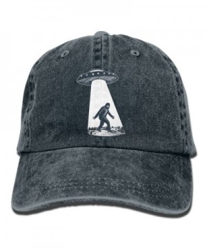 UFO Bigfoot Vintage Adjustable Jean Cap Gym Caps ForAdult - Navy - C91866C33QY