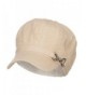 Women's Buckle Band Newsboy Hat - Natural - C112ENSCX2J