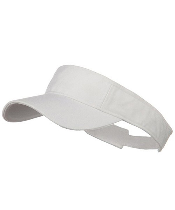 Pro Style Cotton Twill Washed Visor - White - CD1153M5GG5