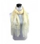 Oksale Women Soft Floral Embroidered Lace Neck Scarf Scarve Wrap Shawl - Beige - CM12O3I3ML3