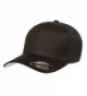 The Hat Pros Blank V-Flexfit Cotton Twill Baseball Hat - Black - C812NS1VU7V