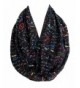 Etwoa's Mathematic Education Infinity Scarf Circle Loop Tube Scarf - Black - CT186TEME86