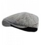 Men's Classic Herringbone Tweed Wool Blend Newsboy Ivy Hat (Large/X-Large- Paisley Gray) - CF186GZ93UL