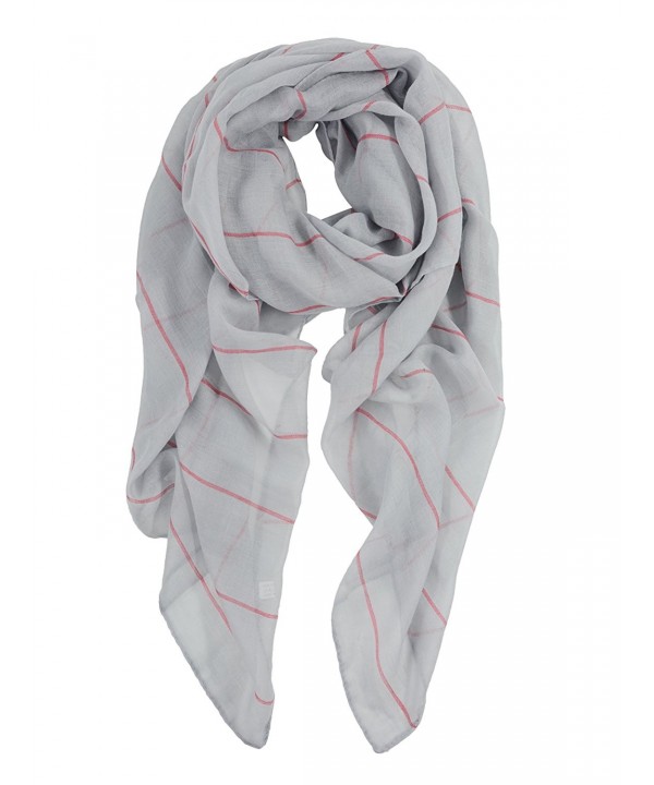 Womens Lightweight Fashion Striped Scarves - Fashion Striped Grey - CV187G30QSQ