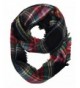 Modadorn Gradation Big Cable Knit Infinity Scarf - Classic Check Soft Infinity BLACK - C5128NXZ6GZ