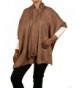 Love Lakeside Winter Knit Soft Cozy Ponchos- Capes - Beige Scarf - C11884T7CQG