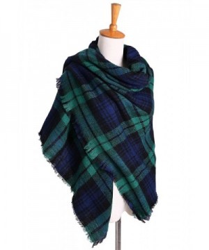 Womens Oversized Blanket Checked Pashmina