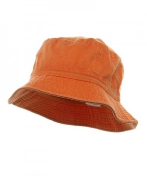 Pigment Dyed Bucket Hat-Khaki W12S43E - Orange - CJ111GHV7PP