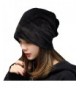 YAOSEN Warm Winter Skull Cap Solid Color Velvet Hat Slouchy Beanie Cap - Black - CY186WQZML5