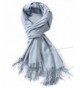 Cindy & Wendy Womens Large Soft Cashmere Feel Pashmina Shawls Wraps Winter Scarf - Ss-light Grey - CR188MI2CT7